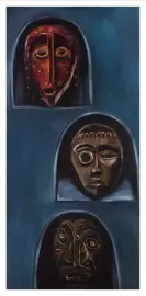 Oil painting "Masks" on canvas